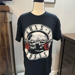 Guns N Roses Black Graphic T-Shirt 100% Cotton